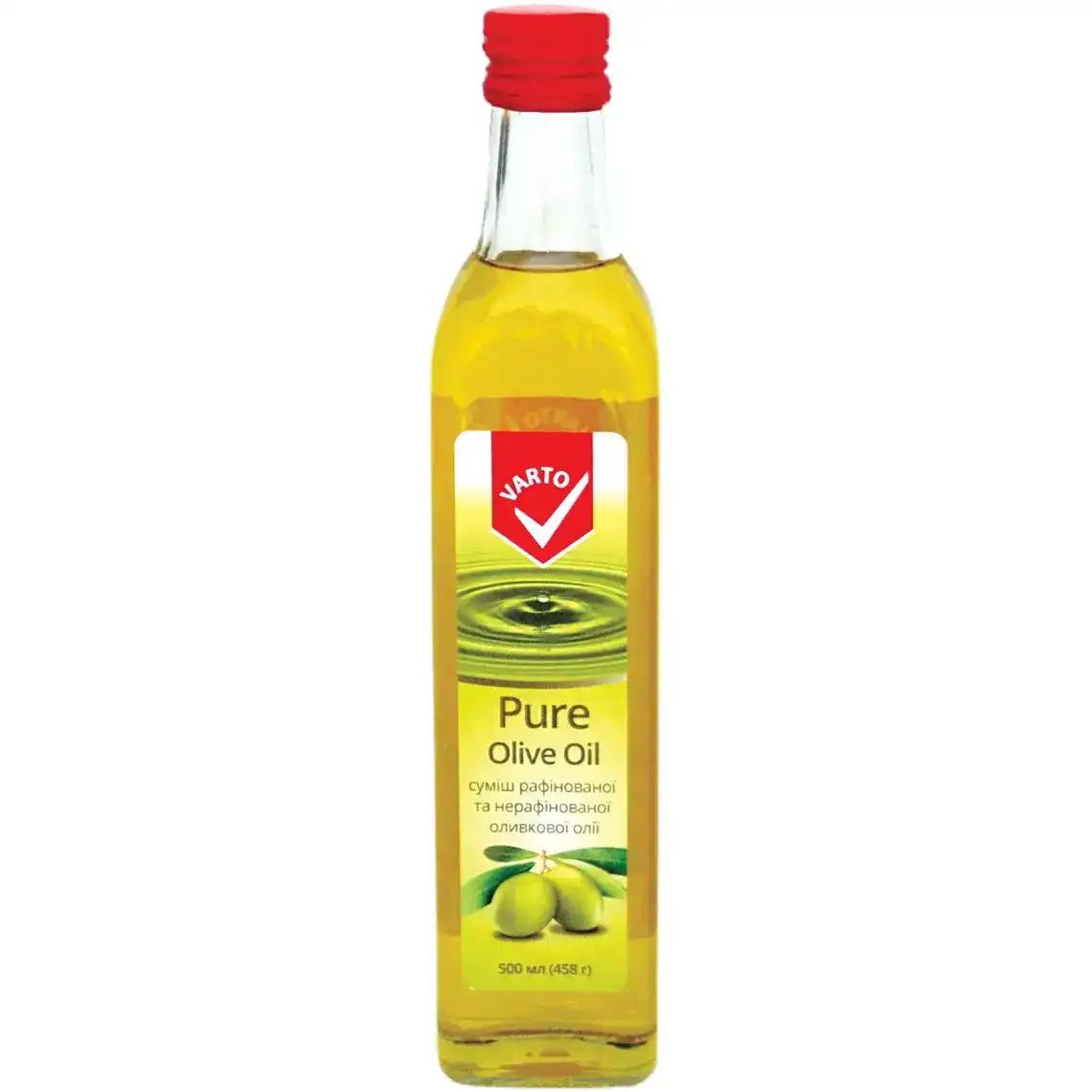 Оливкова олія Varto Pure суміш рафінованої та нерафінованої олії 500 мл