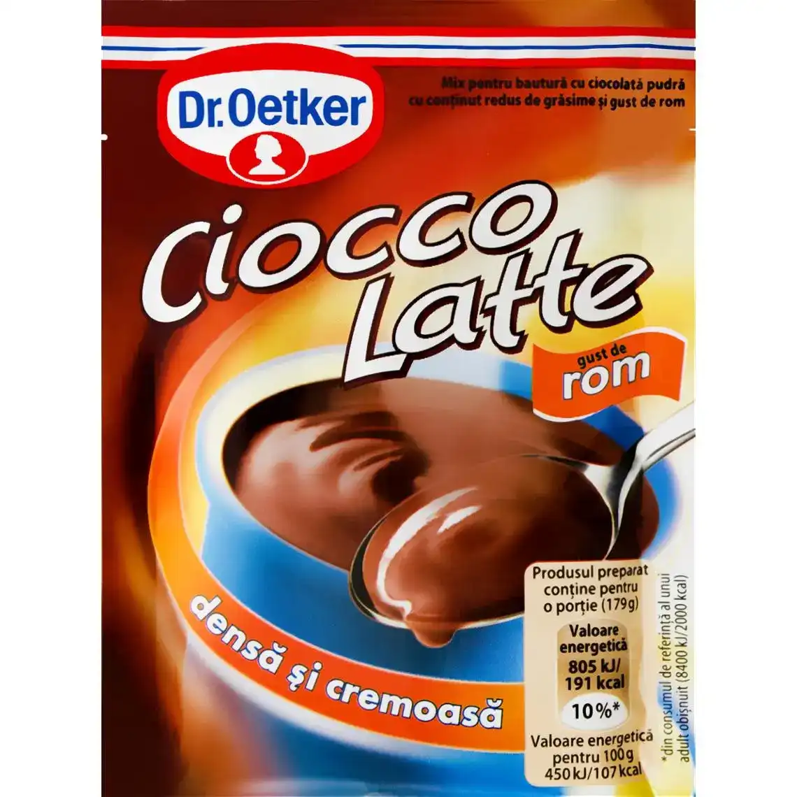 Напій Dr. Oetker гарячий шоколад зі смаком рому 25 г