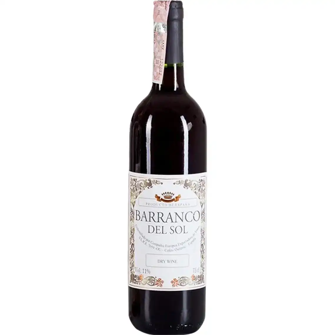 Вино Barranco del Sol Dry Red червоне сухе 0.75 л