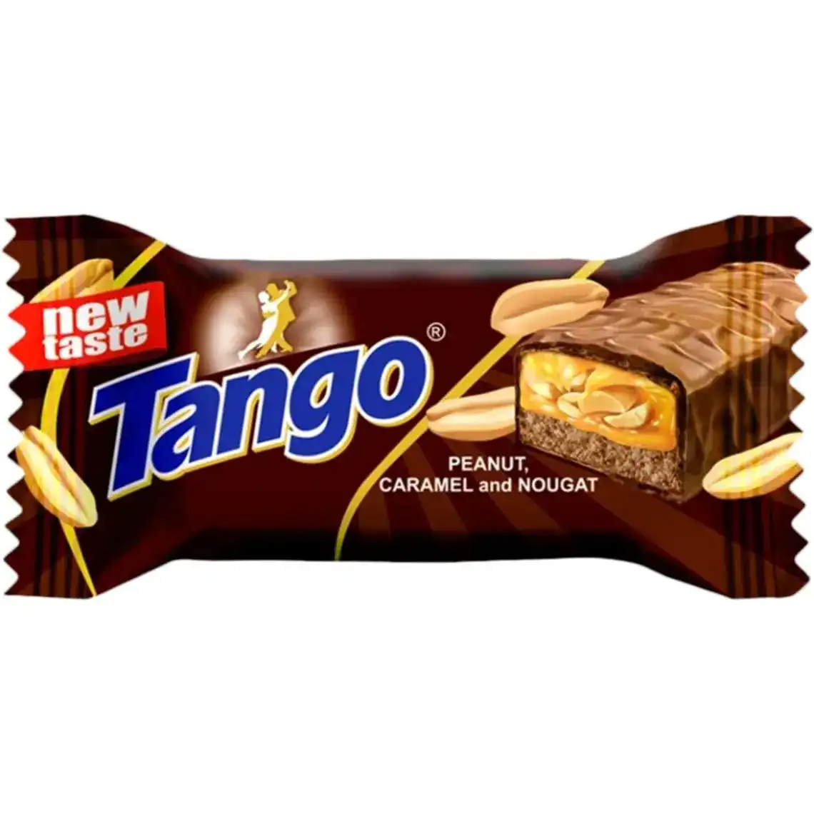 Батончик Ulduz Tango Sweet шоколадний з молочною карамеллю і арахісом 50 г