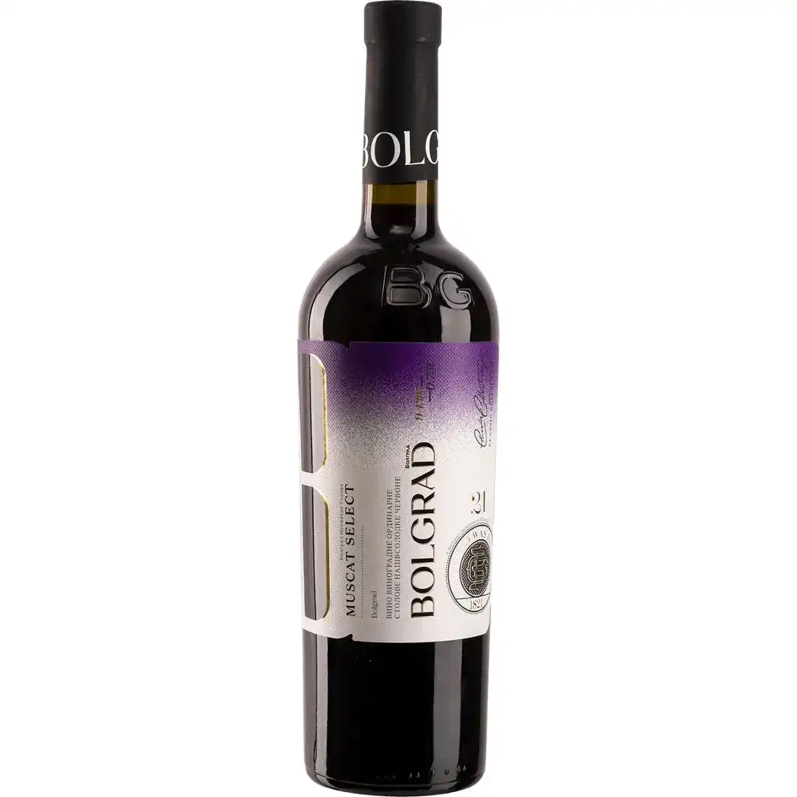 Вино Bolgrad Muscat Select червоне напівсолодке 0.75 л