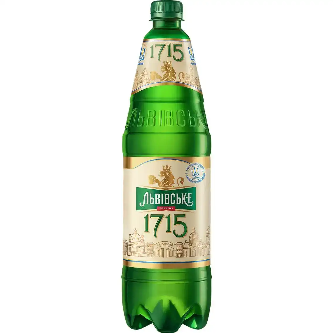 Пиво Львівське 1715 світле фільтроване 4.7% 1.15 л