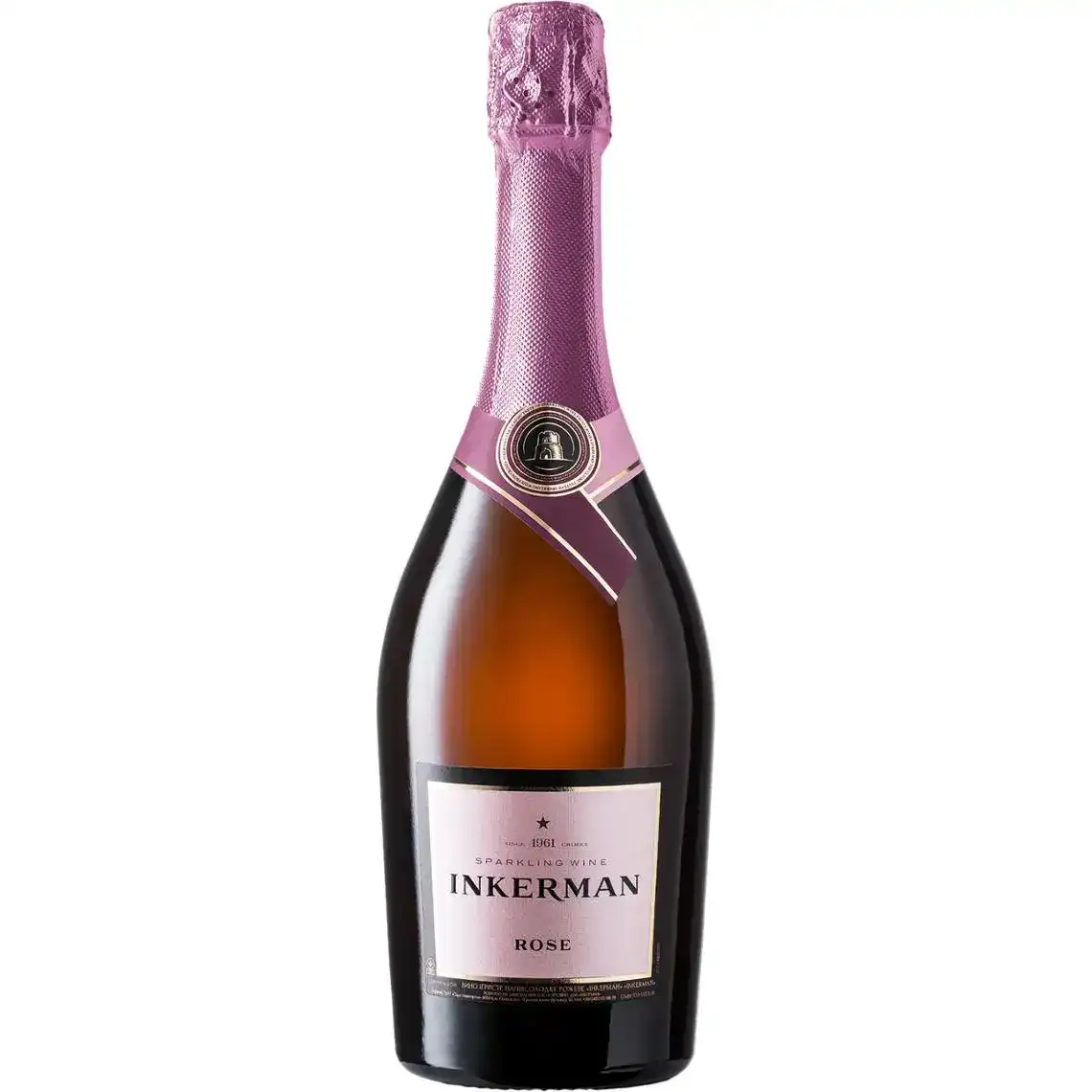 Вино ігристе Inkerman рожеве напівсолодке 0.75 л