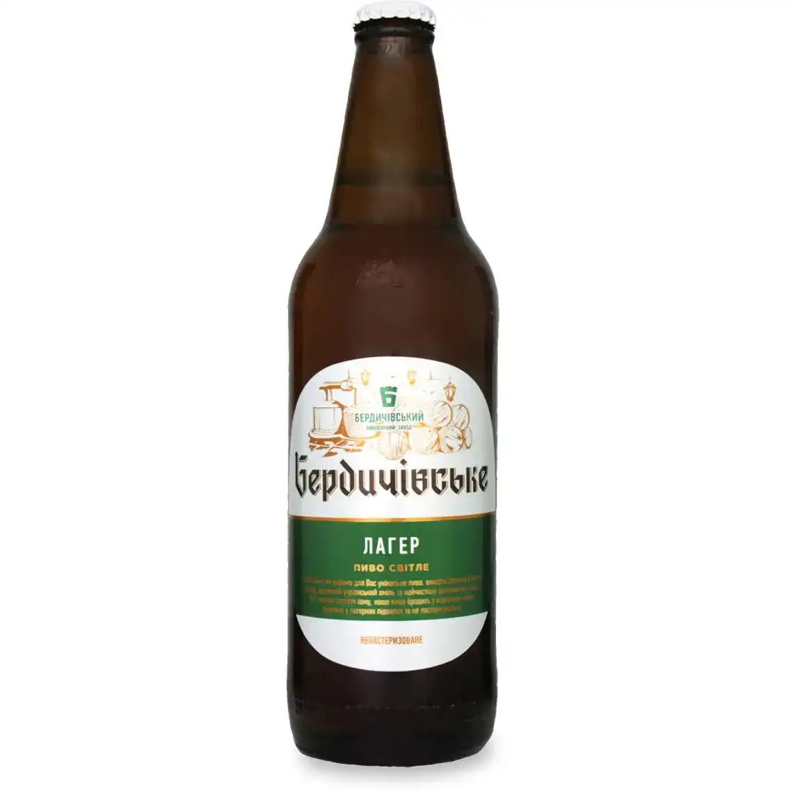 Пиво Бердичівське Лагер світле фільтроване 3.8% 0.5 л