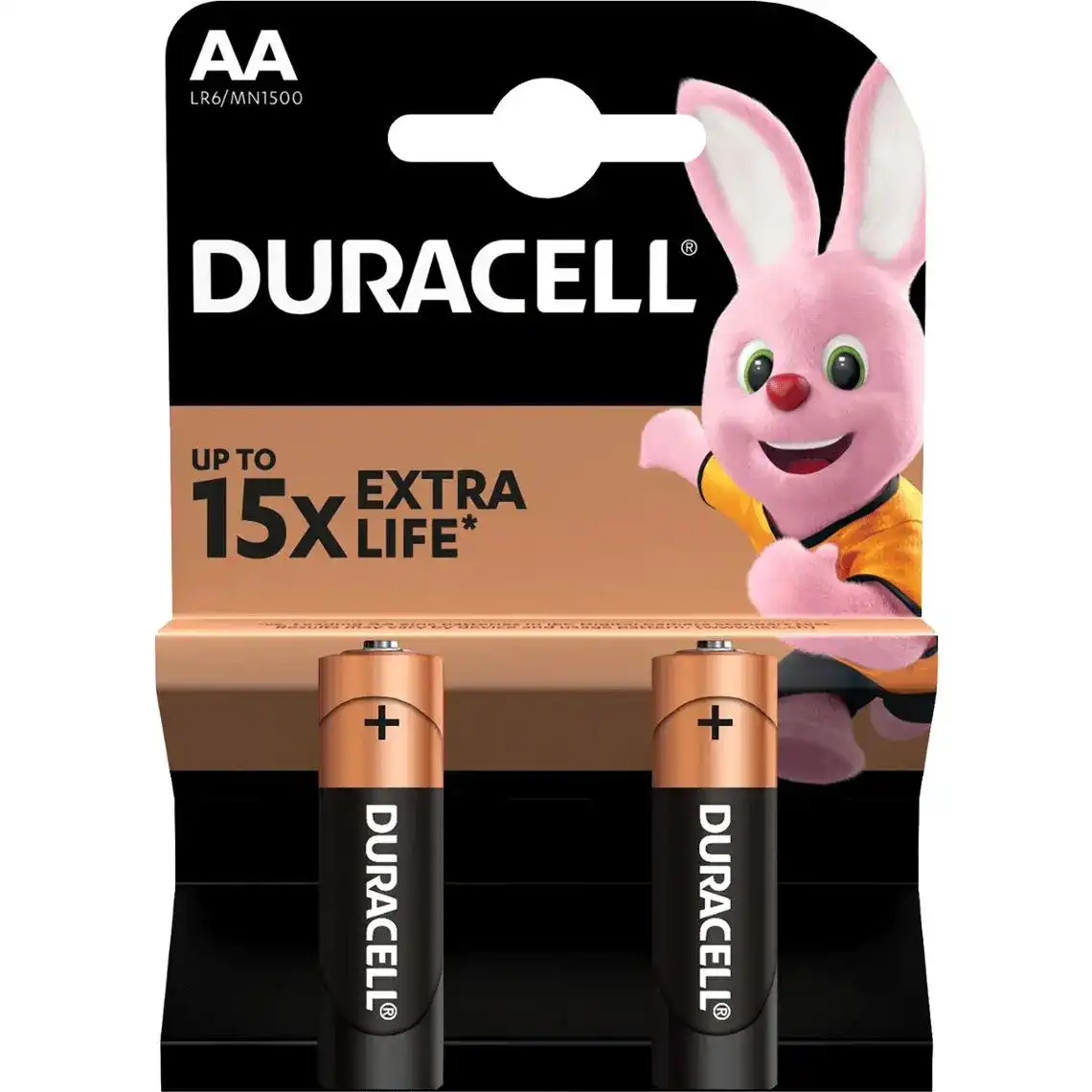 Батарейки Duracell AA LR6 MN1500 2 шт.