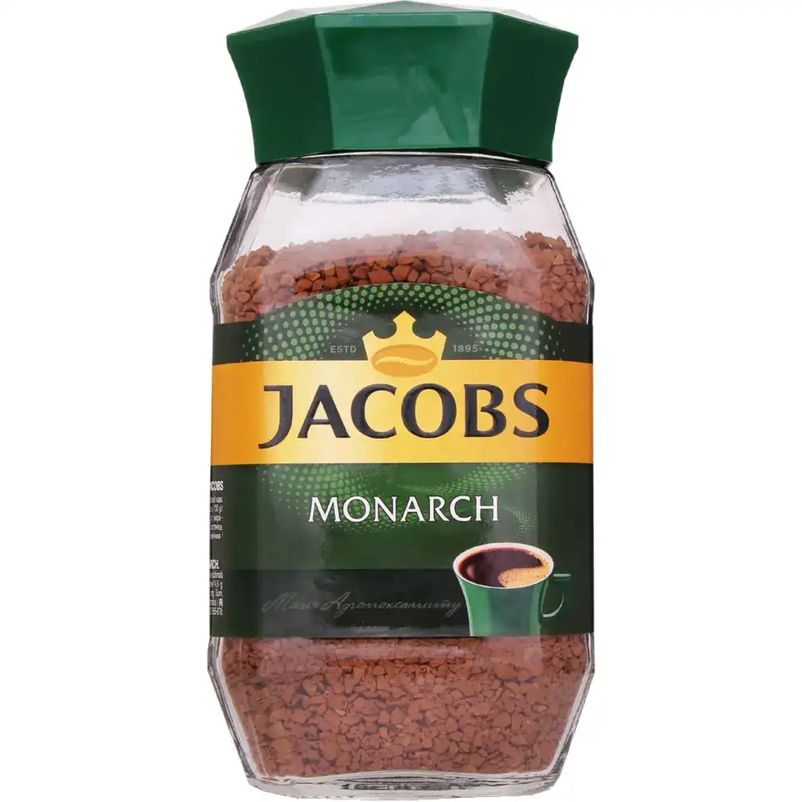 Кава натуральна розчинна сублімована Jacobs Monarch 190 г
