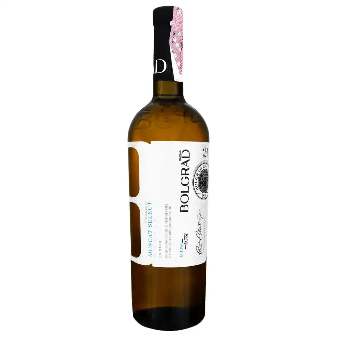 Вино Bolgrad Mascat Select біле напівсолодке 0.75 л