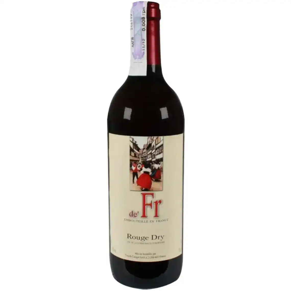 Вино de`Fr Rouge Semi Sweet червоне напівсолодке 0.75 л