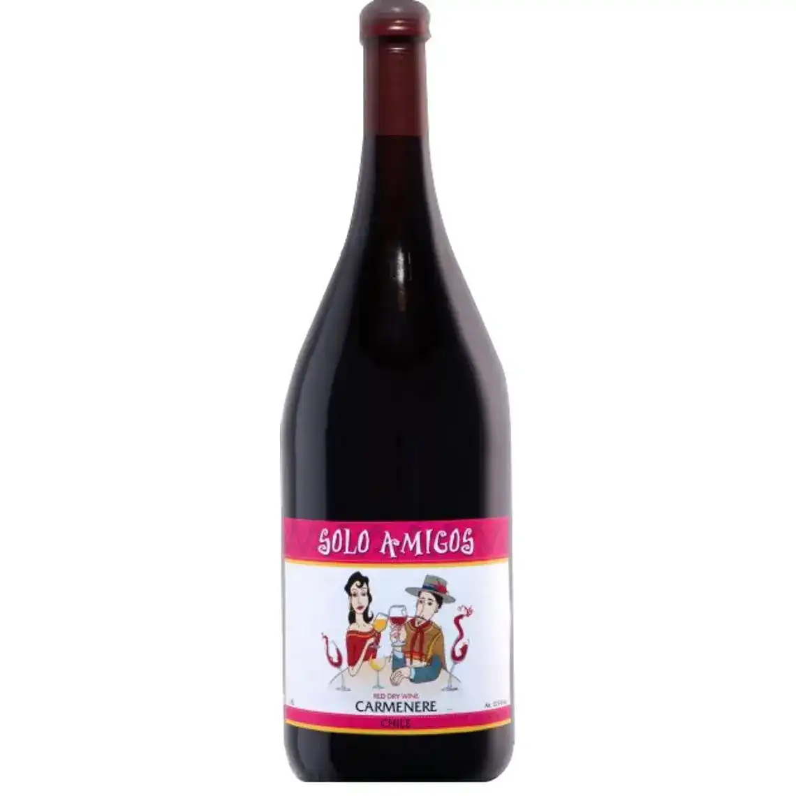 Вино Solo Amigos Carmenere червоне сухе 1.5 л