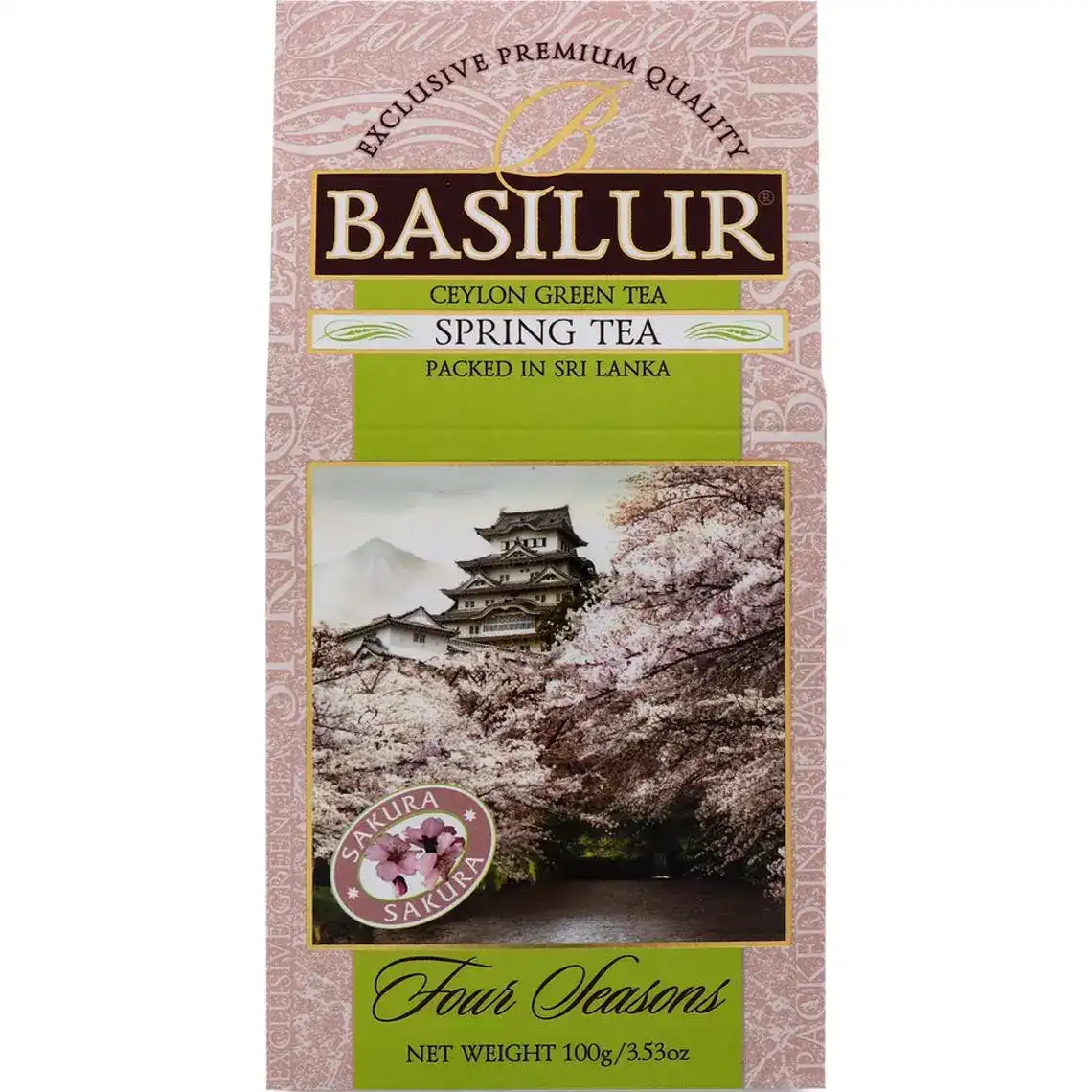 Чай Basilur Four Seasons Spring зелений цейлонський 100 г