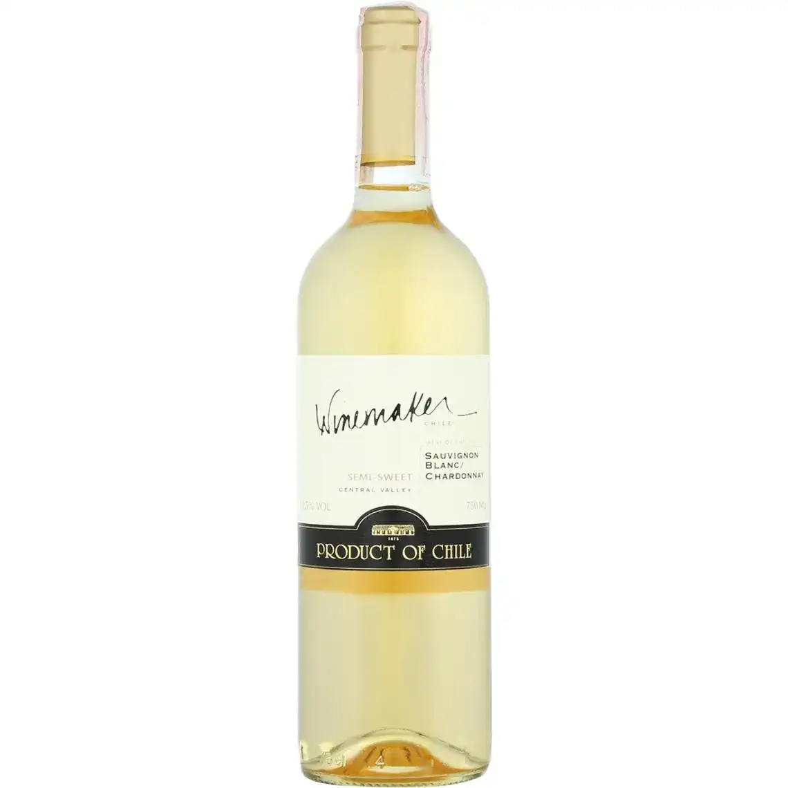 Вино Winemaker Sauvignon Blanc / Chardonnay біле напівсолодке 0.75 л
