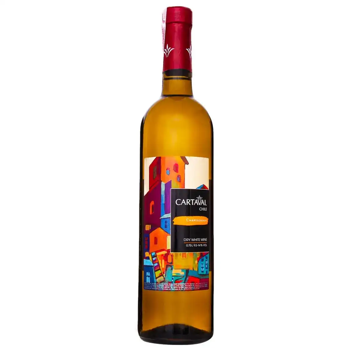 Вино Cartaval Chardonnay біле сухе 0.75 л
