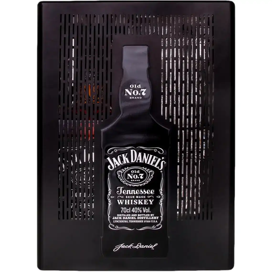 Віскі Jack Daniel's Old No.7 Теннессі в металевій коробці з 2 келихами 40% 0.7 л