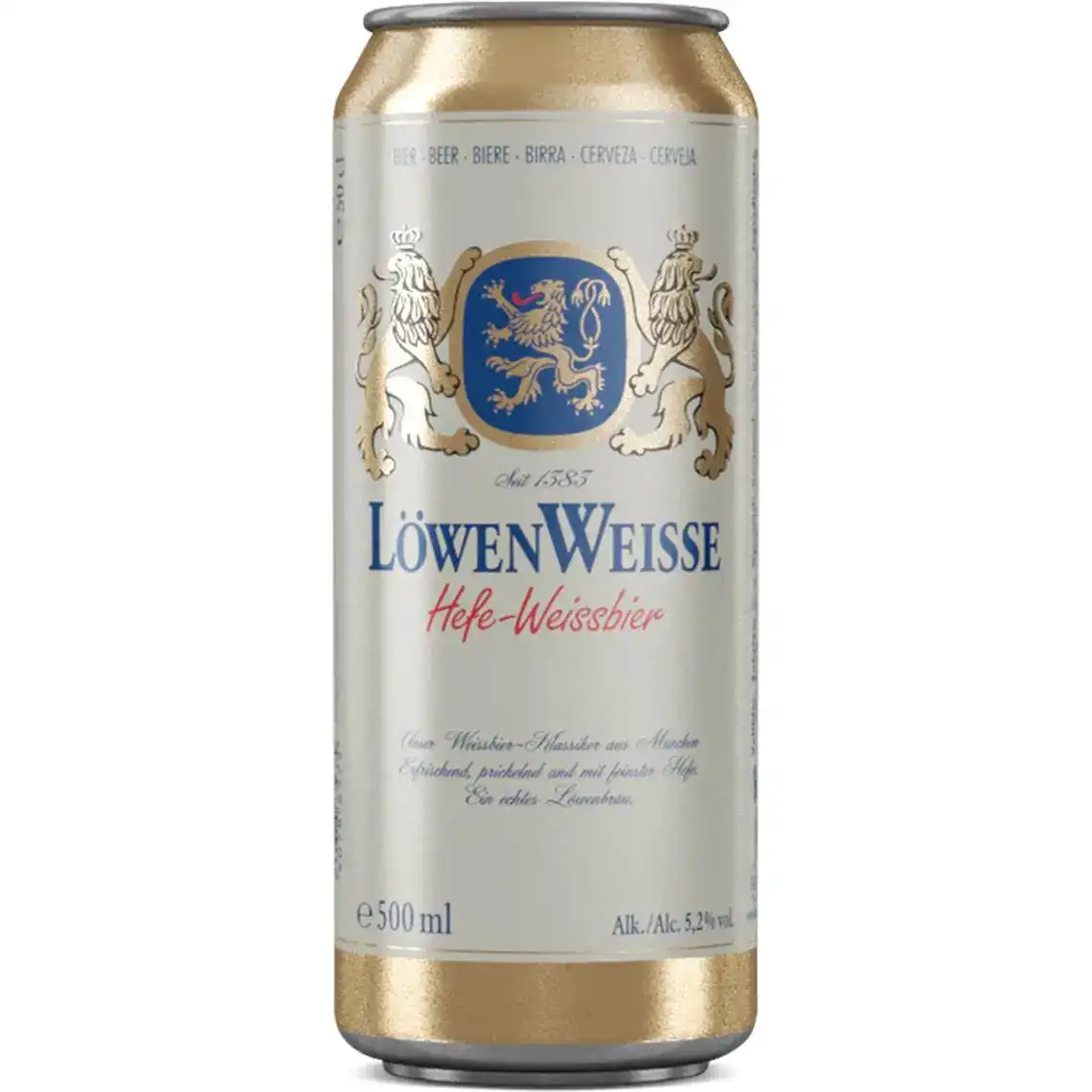 Пиво Lowenbrau Löwen Weisse світле нефільтроване 5.2% 0.5 л