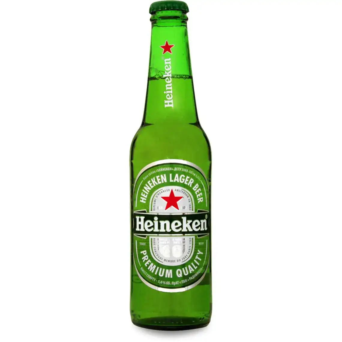 Пиво Heineken світле фільтроване 5% 0.33 л