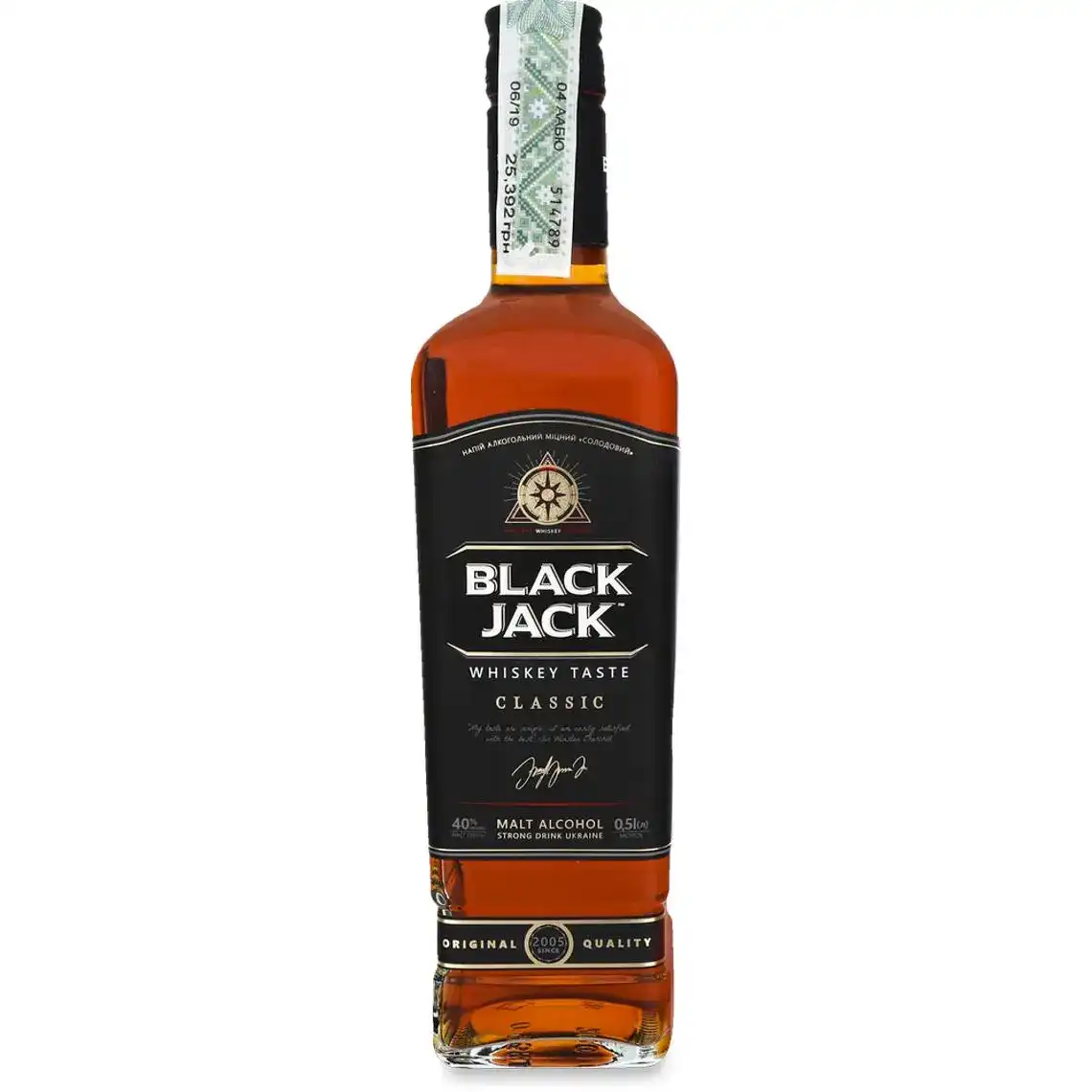 Віскі Black Jack 40% 0.5 л