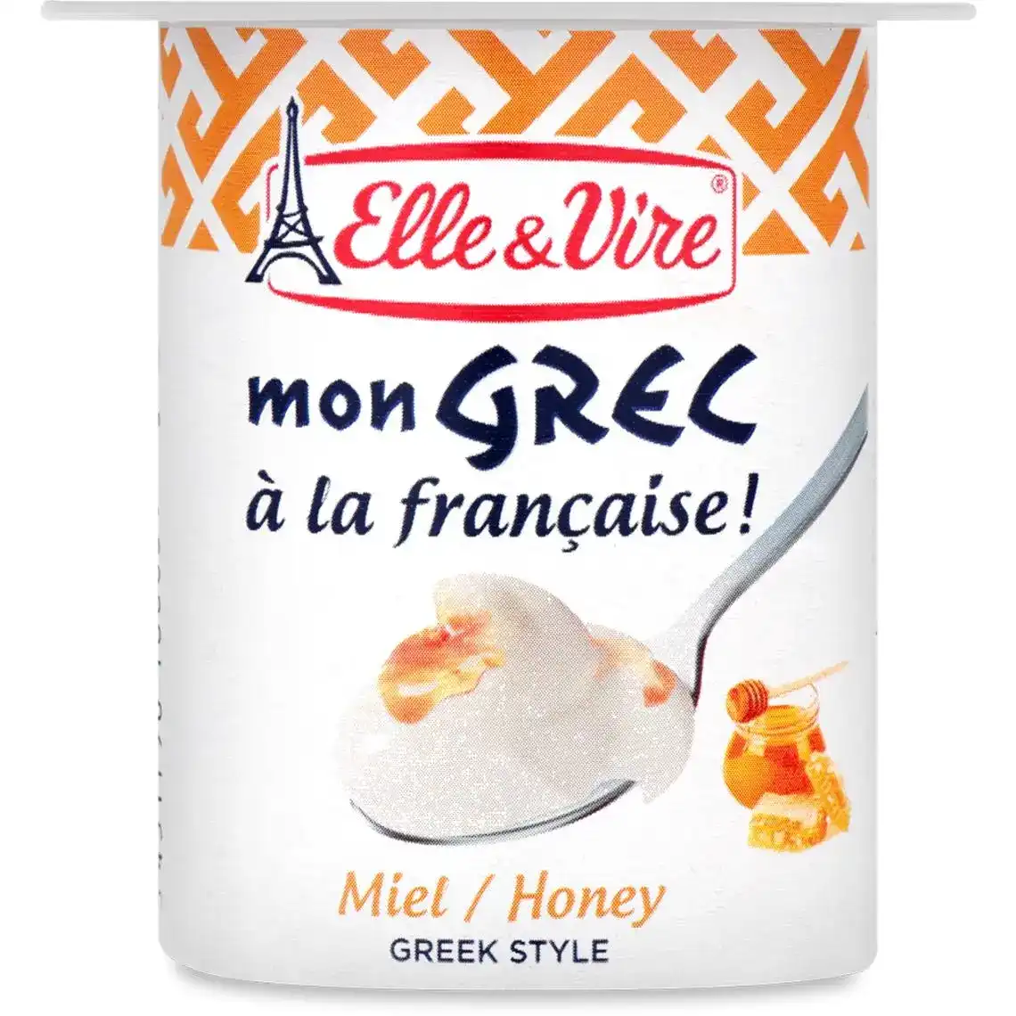 Десерт Elle&Vire молочний грецький з медом 125 г