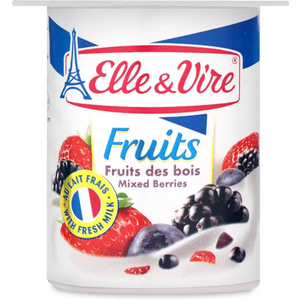 Десерт Elle&Vire молочний з лісовими ягодами 125 г
