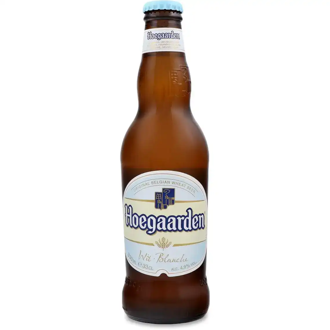 Пиво Hoegaarden Witbier світле нефільтроване 4.9% 0.33 л
