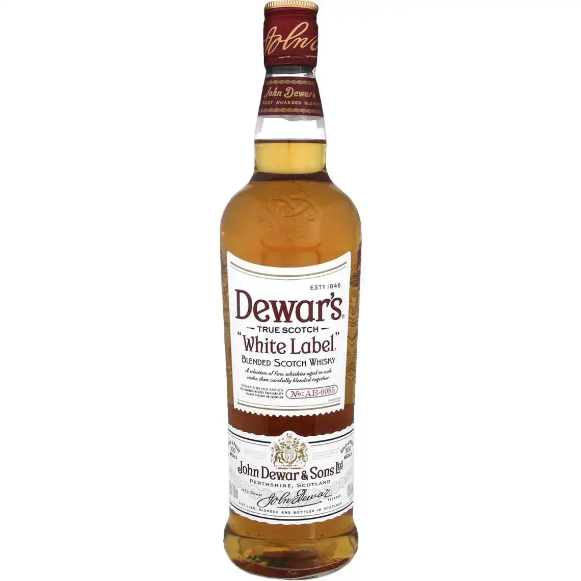 Фото 1 - Виски Dewar's White Label купажированный в подарочной упаковке 40% 0.7 л