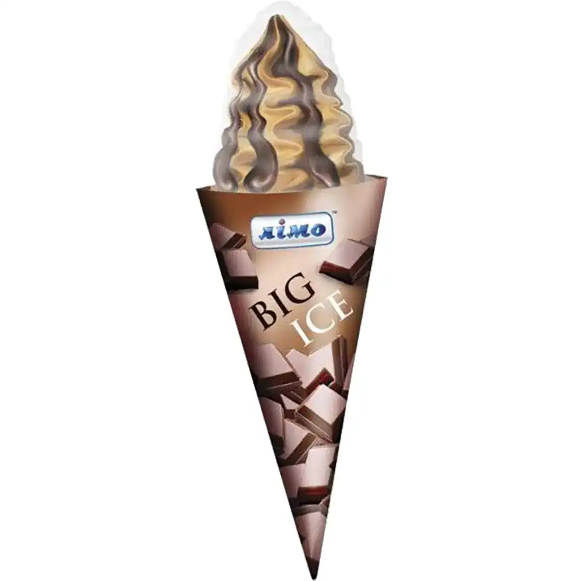 Морозиво Лімо Big Ice з шоколадним смаком ріжок 140 г