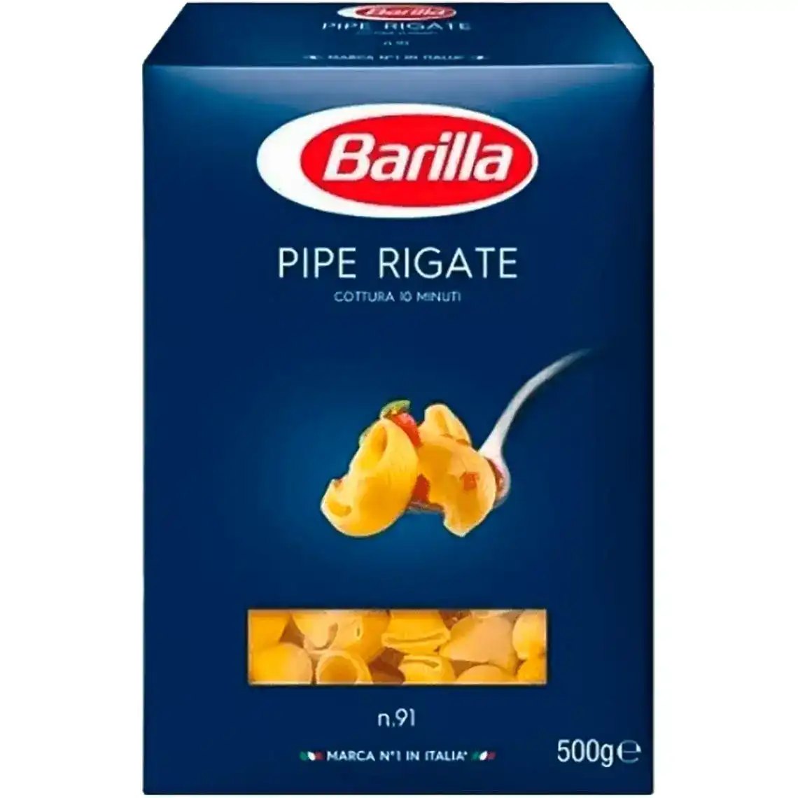 Фото 1 - Макаронні вироби Barilla Pipe Rigate №91 500 г