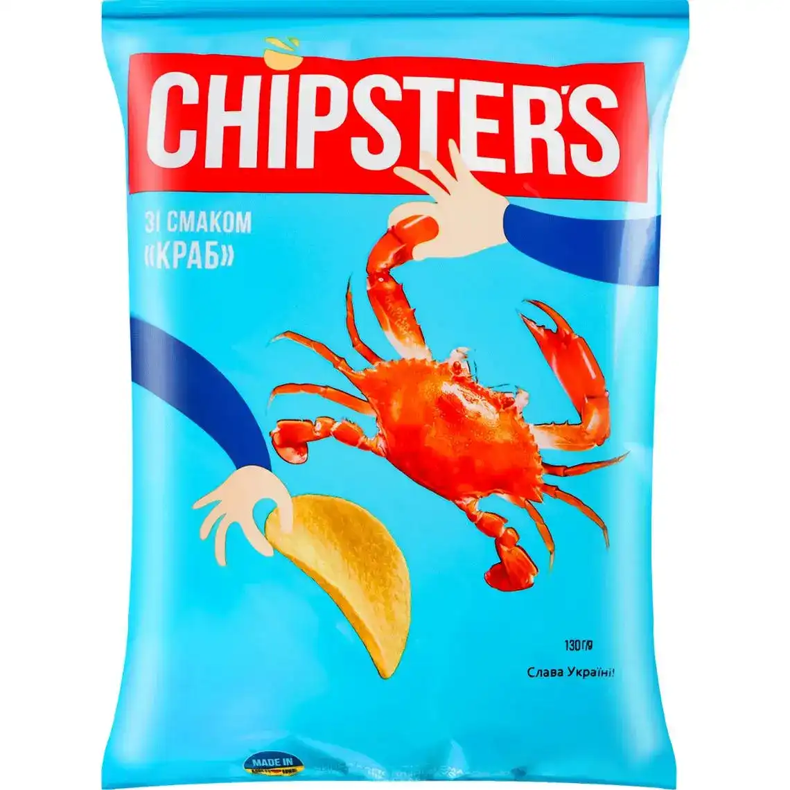 Чіпси Flint Chipsters краб 130 г