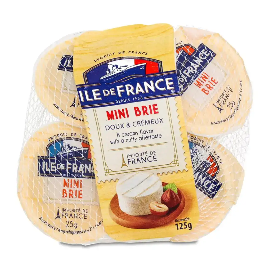 Сир Ile de France Mini Brie м'який 5х25г