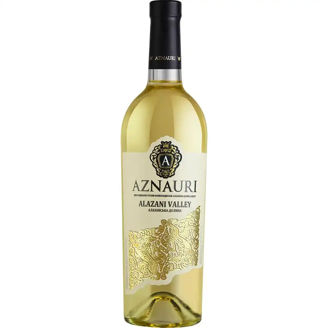 Вино Aznauri Алазанська долина біле напівсолодке 0.75л