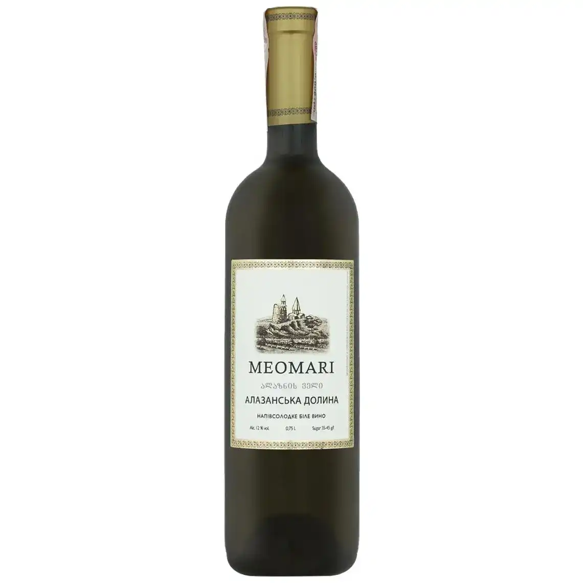 Вино Meomari Алазанська долина біле напівсолодке 0.75 л