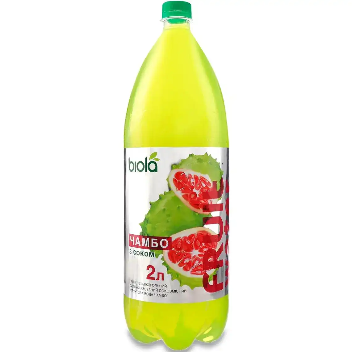 Напій Biola Fruit Water Чамбо сильногазований 2 л