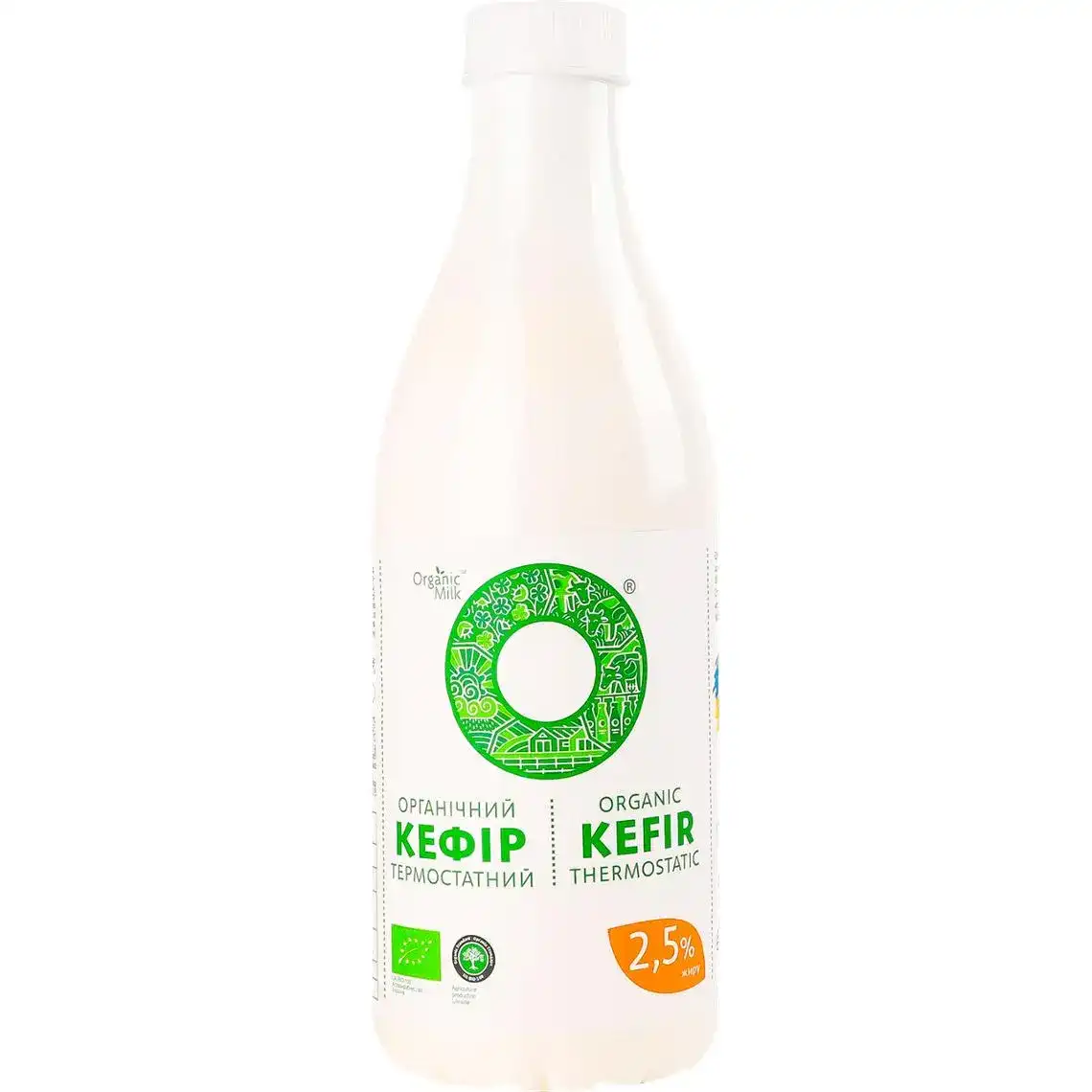Кефір Organic Milk 2.5% термостатний 900 г