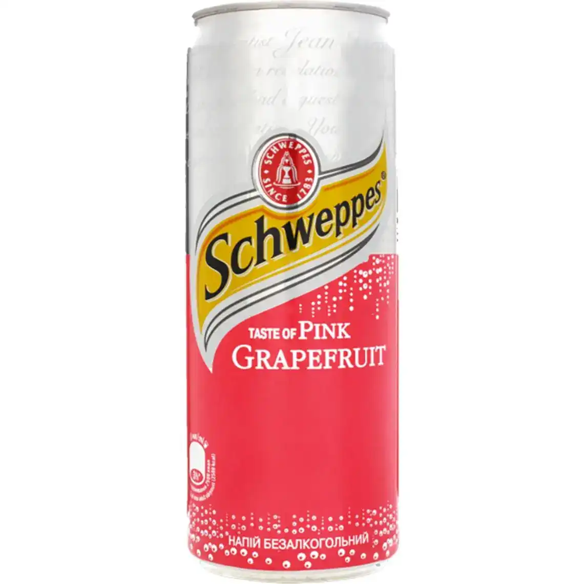 Напій Schweppes Pink Grapefruit сильногазований соковмісний 0.33 л