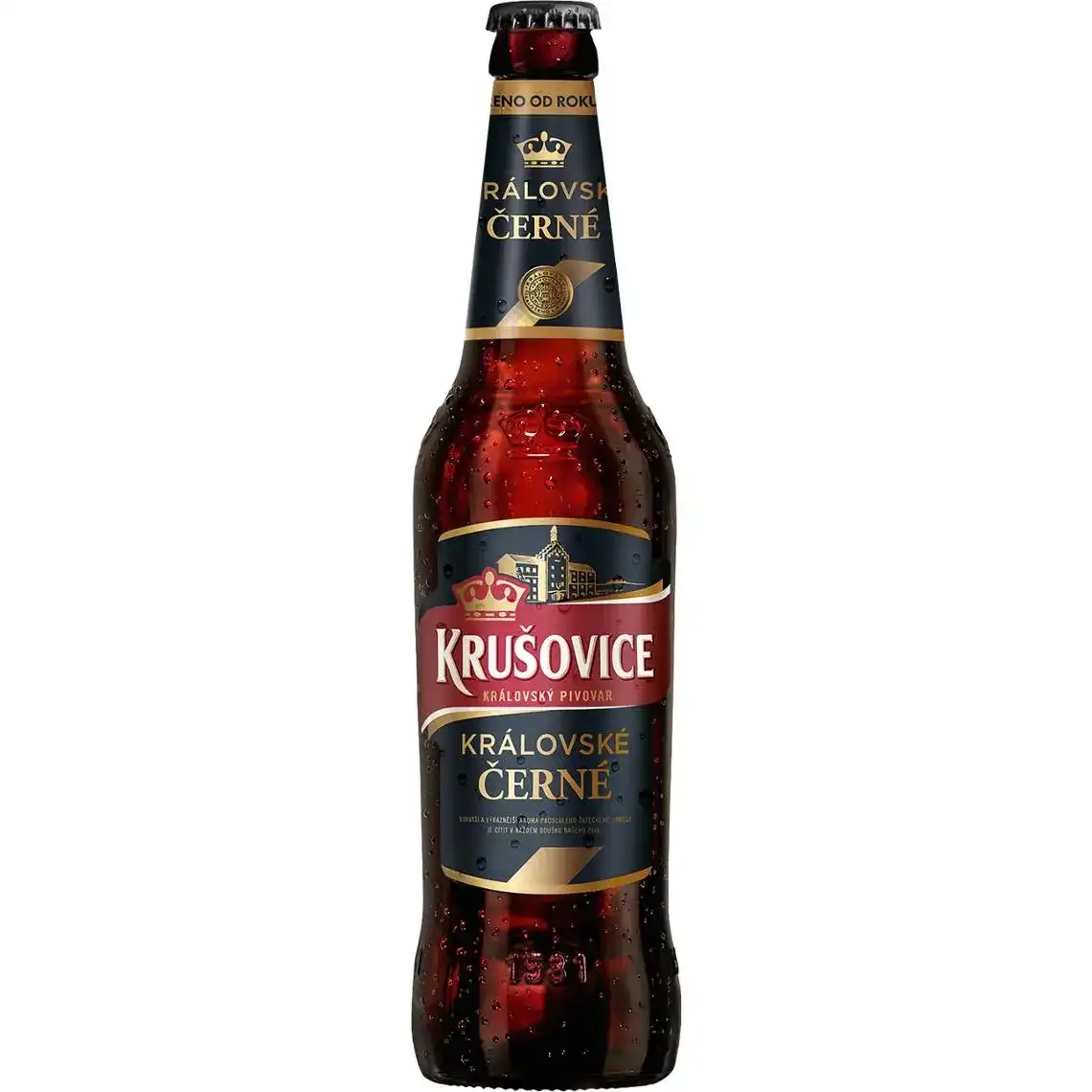 Пиво 0.5л 3.8% темне пастеризоване фільтроване Kralovske Cerne Krusovice пл