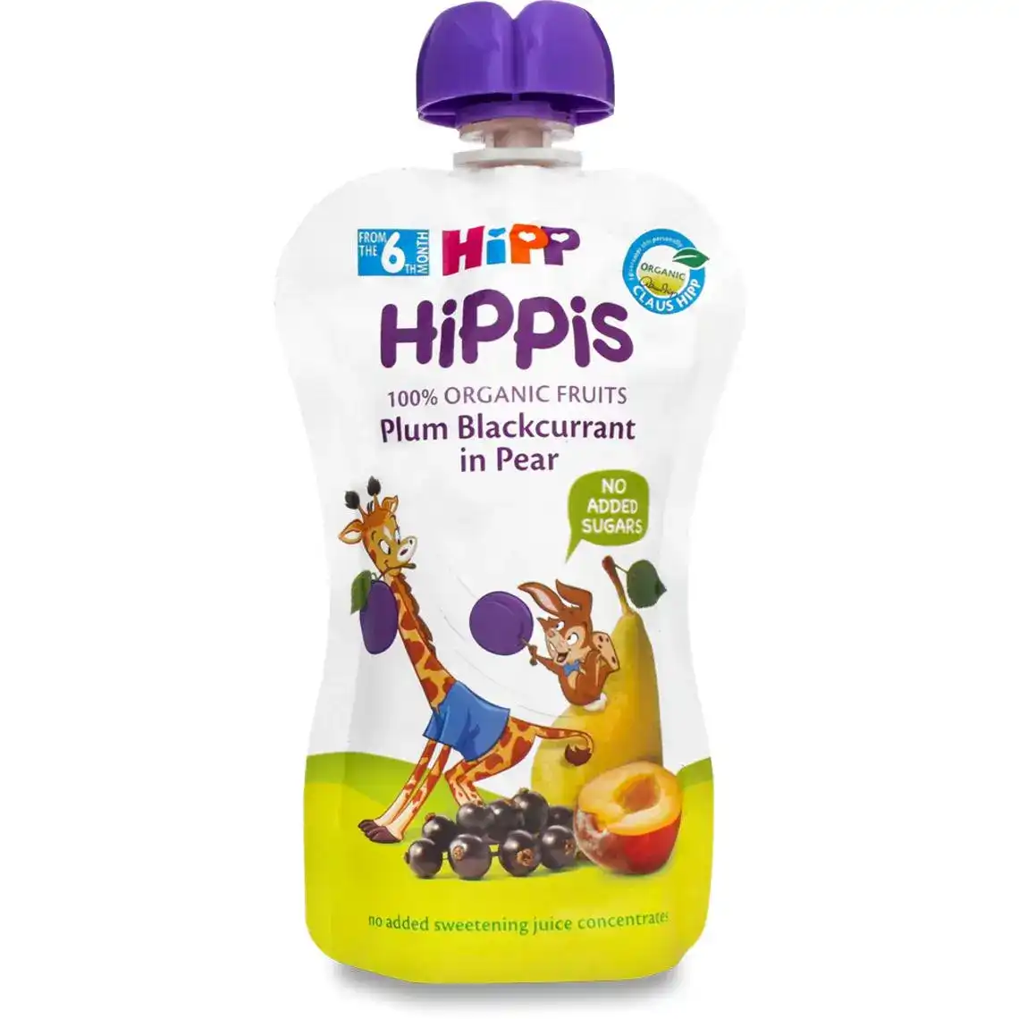 Пюре Hipp для дітей від 6 місяців груша-слива-смородина 100 г