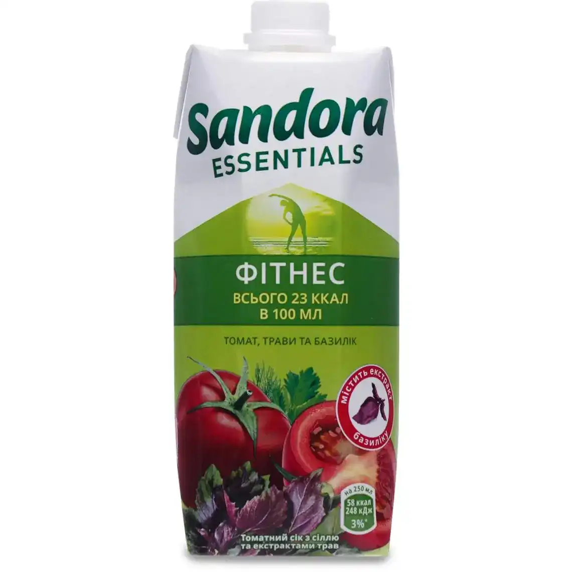 Сік Sandora Essentials Фитнес томатний 500 мл