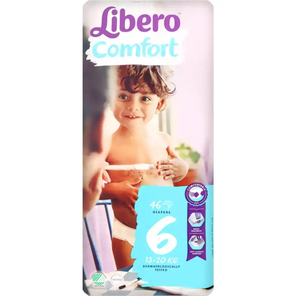 Підгузники дитячі Libero Comfort 6 12-22 кг 46 шт