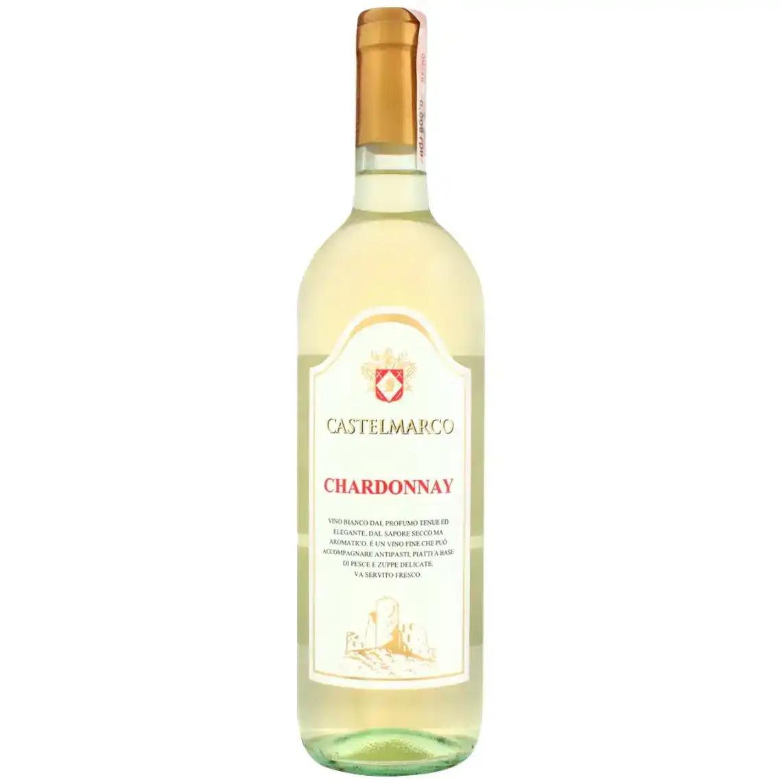 Вино Castelmarco Chardonnay біле сухе 0.75 л