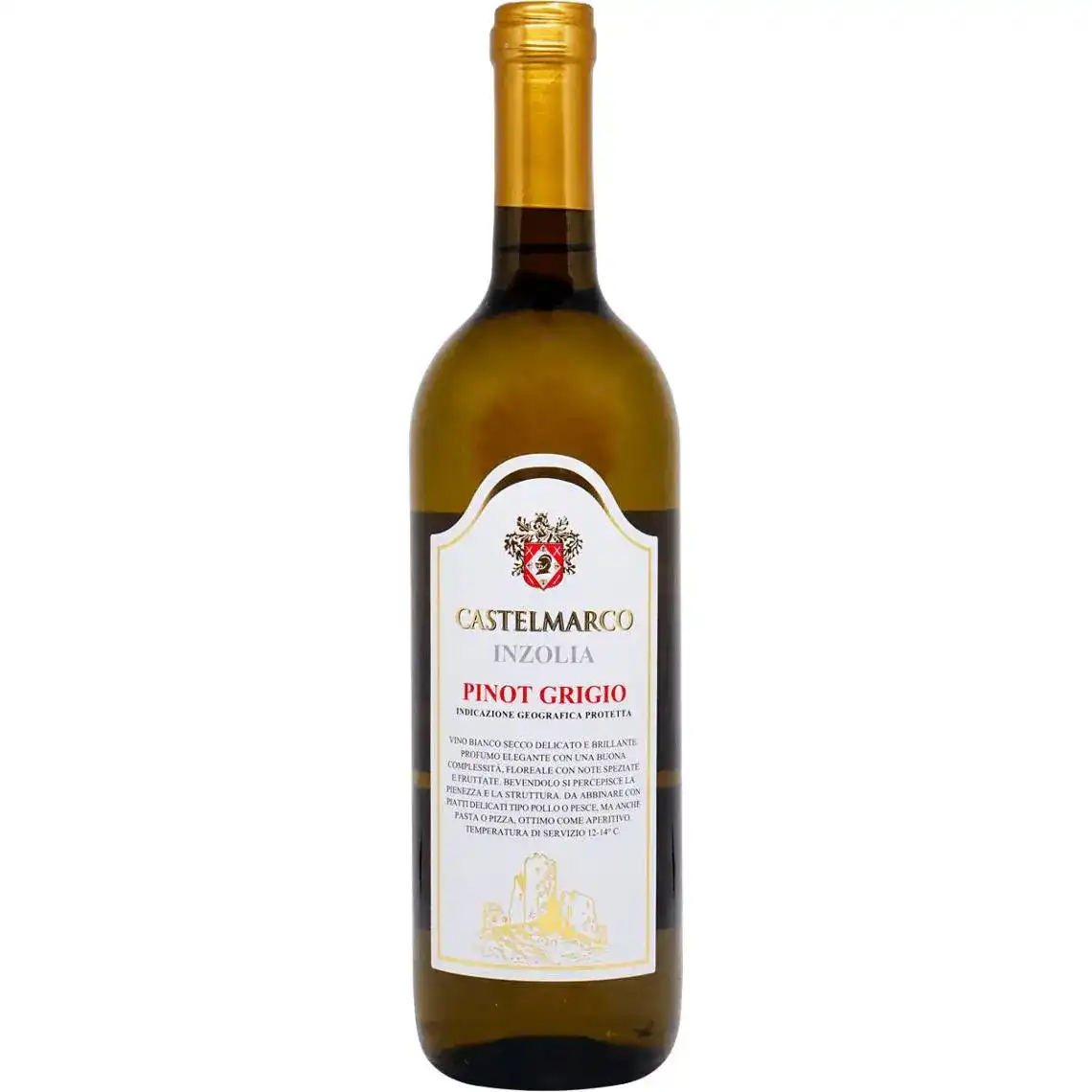 Вино Castelmarco Pinot Grigio біле сухе 0.75 л