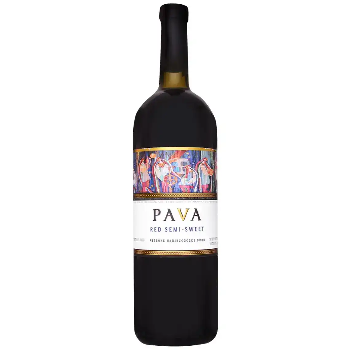 Вино PAVA червоне напівсолодке 0.75 л