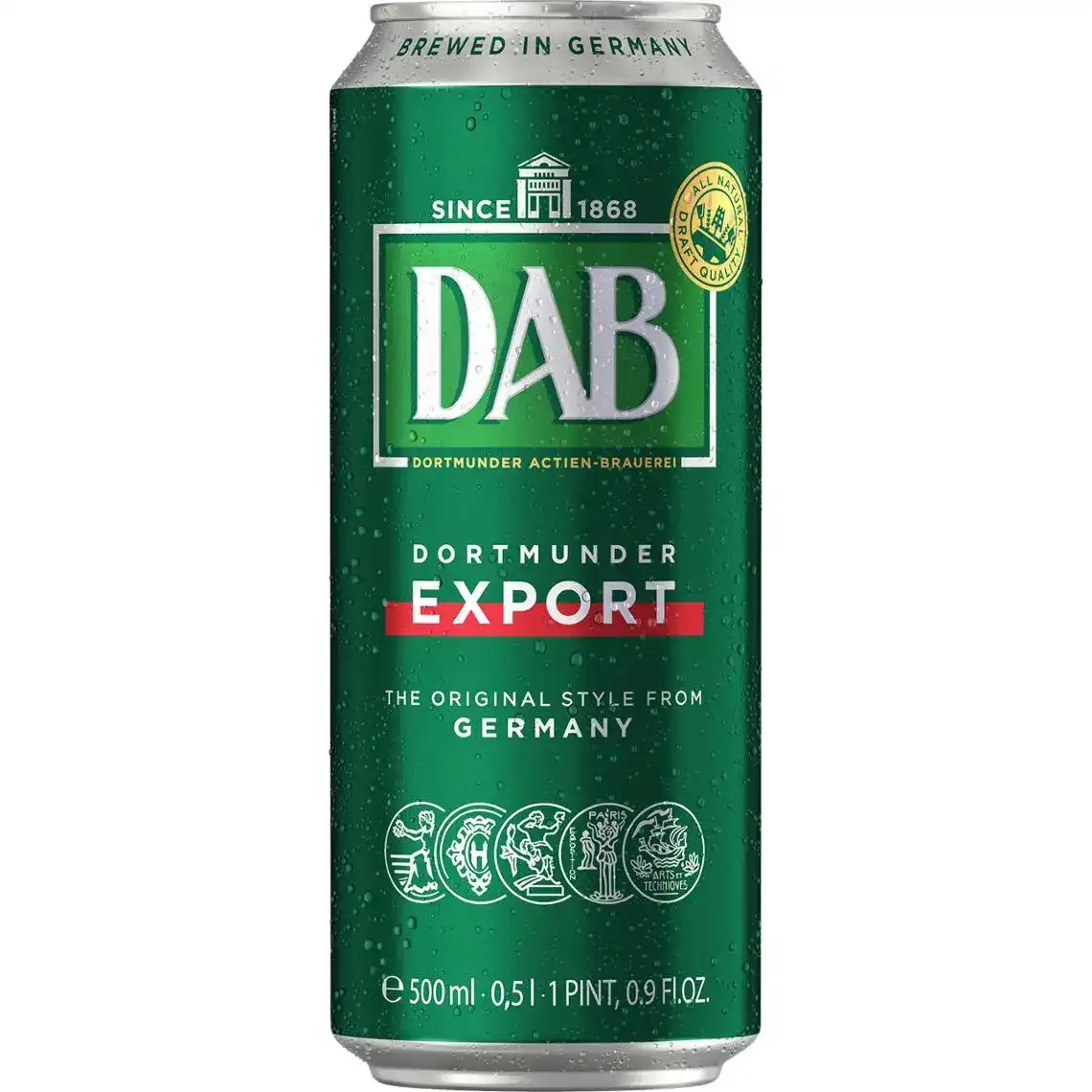 Пиво DAB світле фільтроване 5% 0.5 л