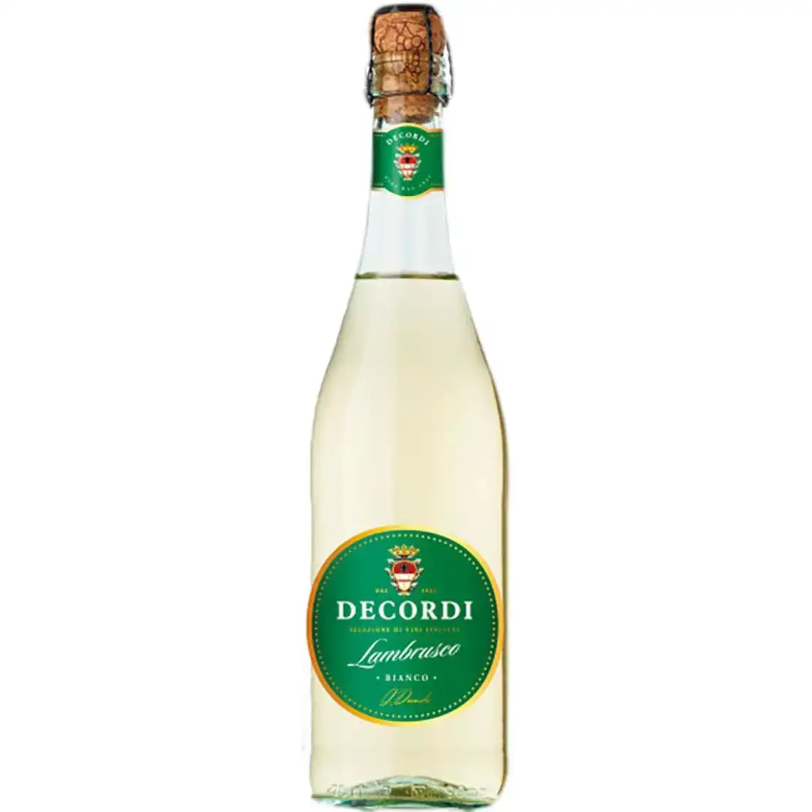 Вино ігристе Decordi Lambrusco Bianco Amabile біле напівсолодке 0.75 л