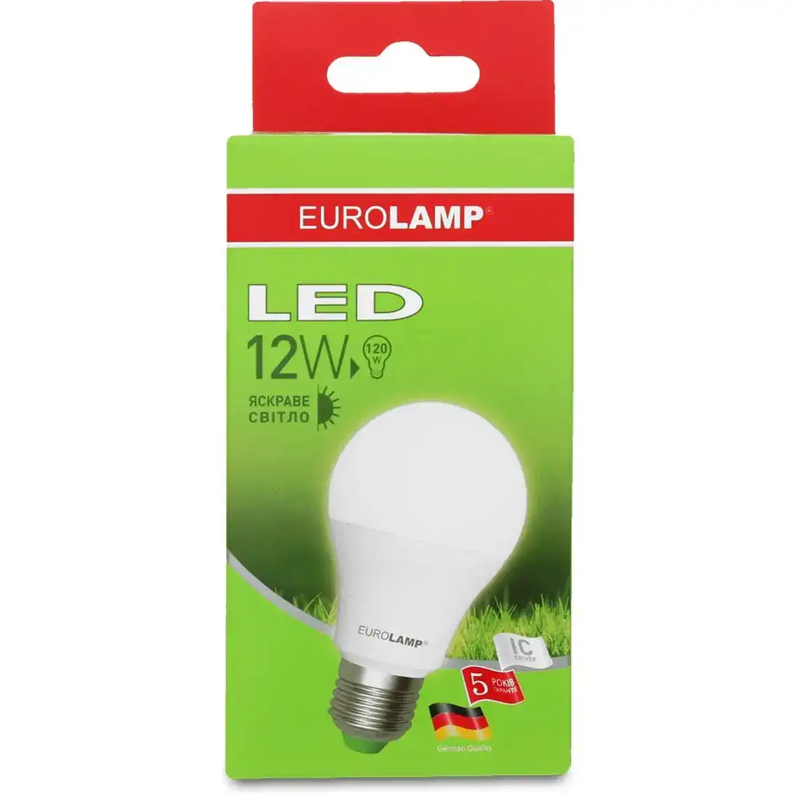 Світлодіодна лампа Eurolamp LED А60 12W E27 4000K 220V