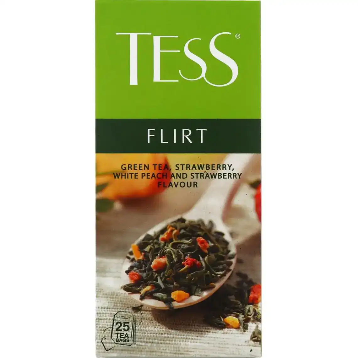 Чай TESS Flirt зелений фруктовий 25х1.5 г