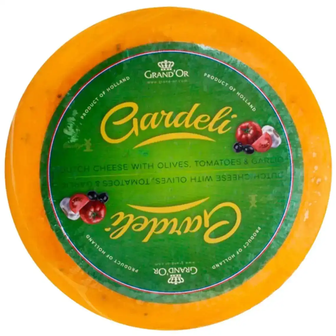 Сир Gardeli Gouda з оливками та томатами 50%