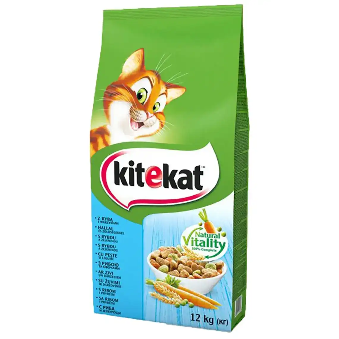 Сухий корм для котів Kitekat Риба з овочами 12 кг