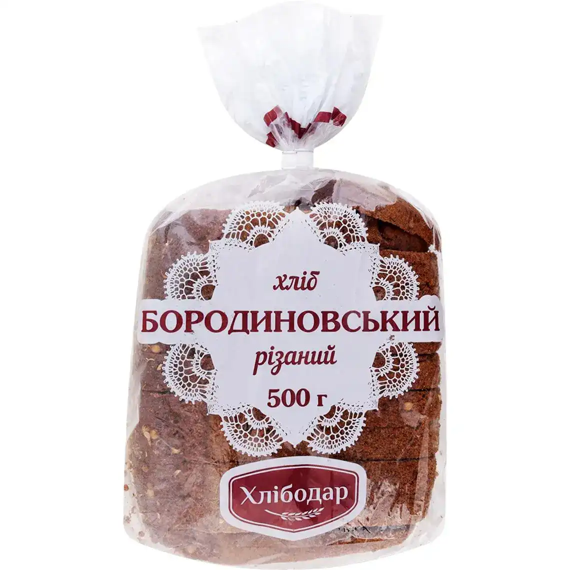 Хліб Хлібодар Бородинський житньо-пшеничний 500 г