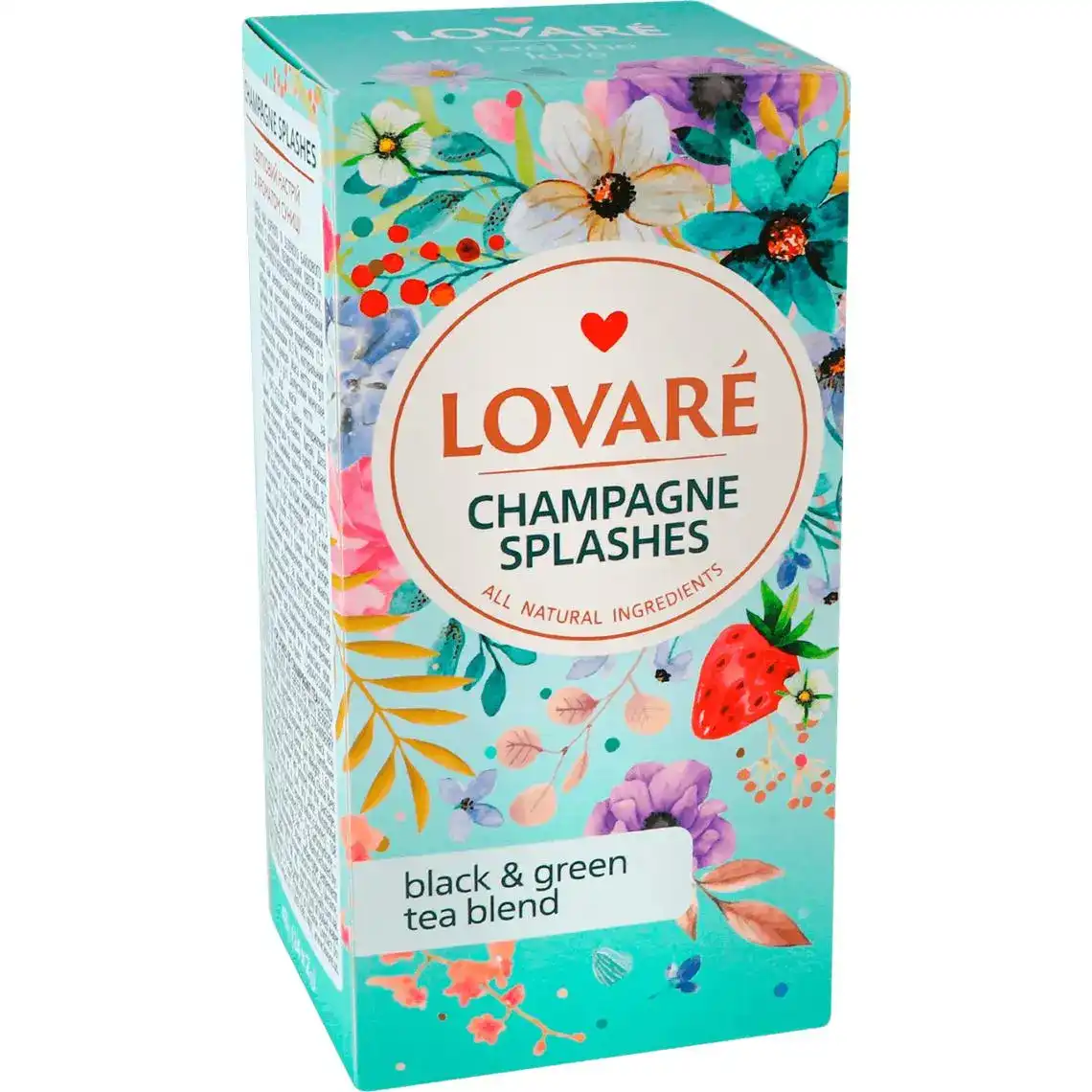 Чай Lovare Брызги шампанского смесь черного и зеленого 24 пакетов по 2 г