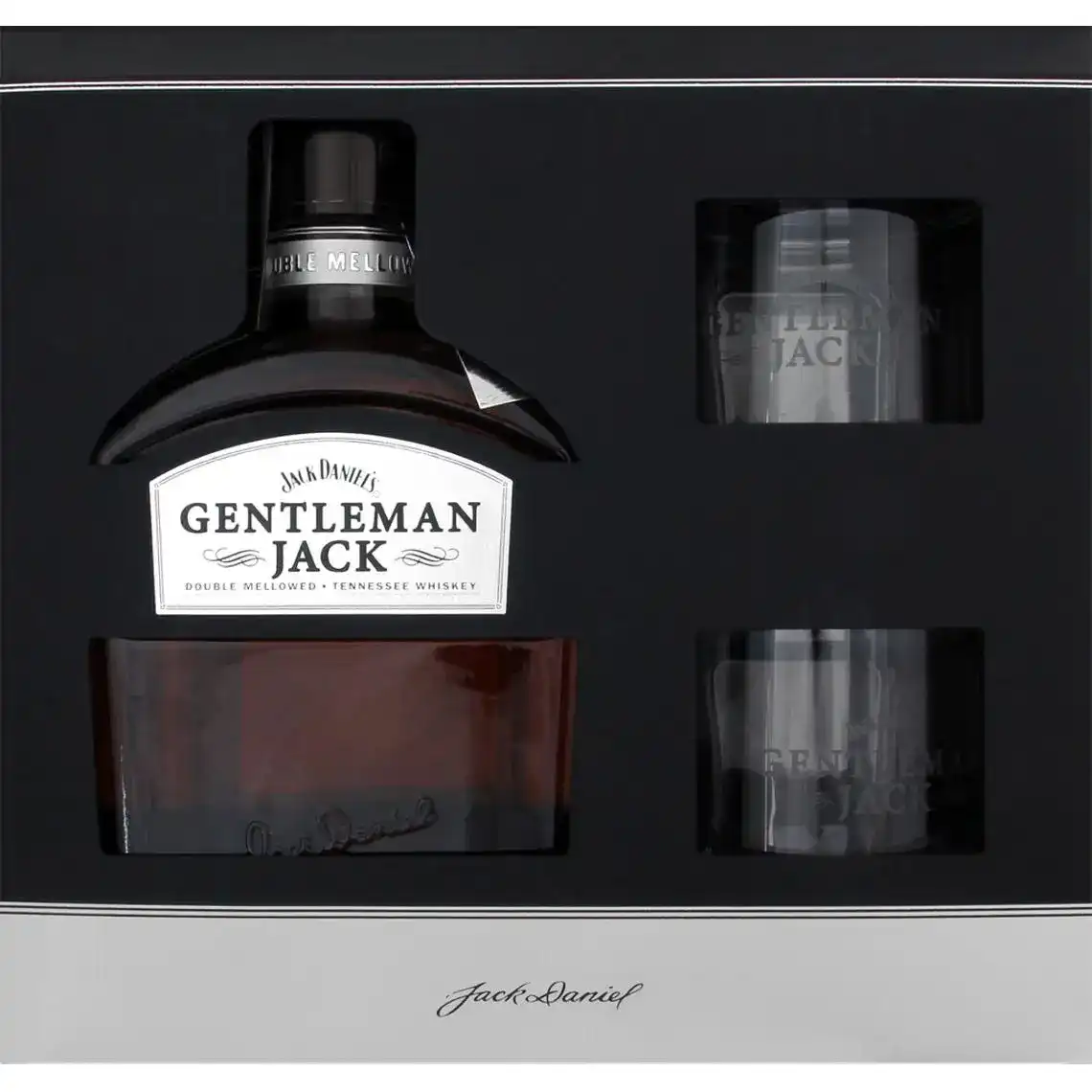 Віскі Jack Daniel's Gentleman Jack Теннессі з 2 склянками 40% 0.7 л