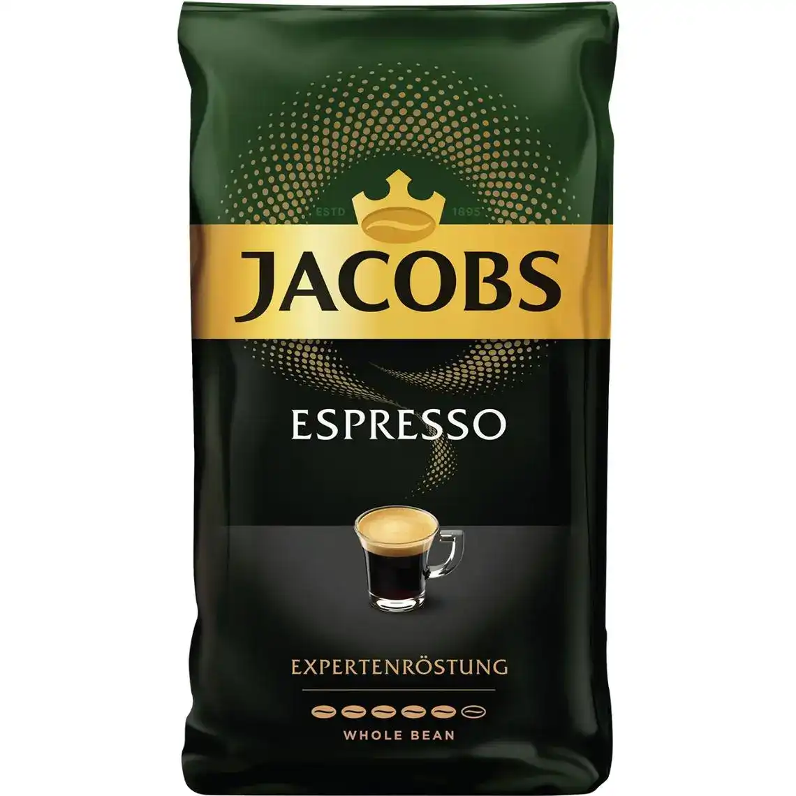 Кава Jacobs Espresso натуральна смажена в зернах 500 г